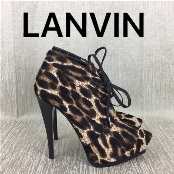 Lanvin Shoes - 🆕 LANVIN CALF HAIR BOOTIE HEELS 💯AUTHENTIC